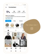 Aperçu mobile du compte Instagram – Lieux Atypiques, Paris